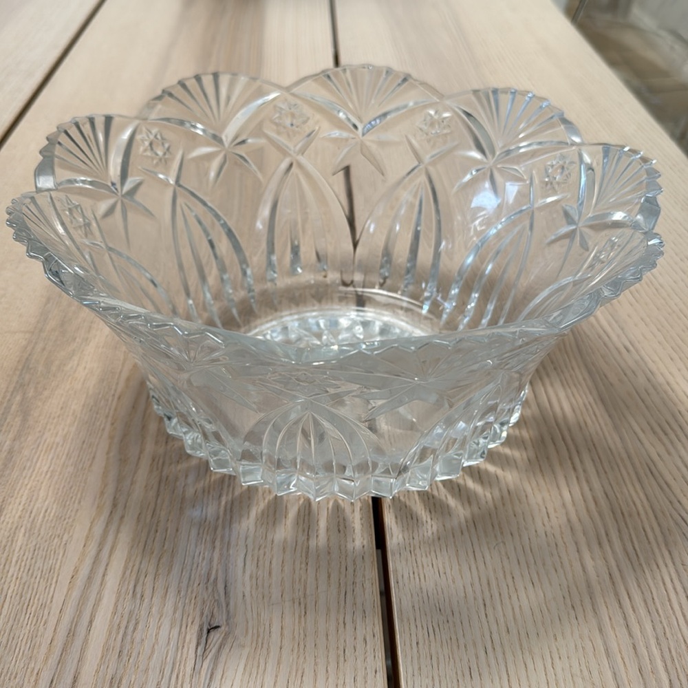 JG Durand Fluted Crystal bowl